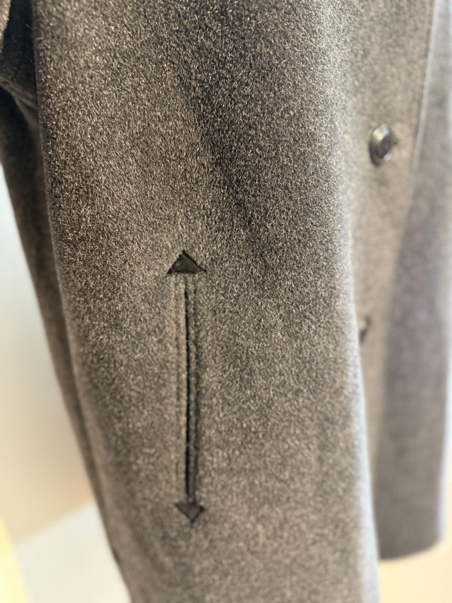 Cappotto classico vintage in lana e mohair