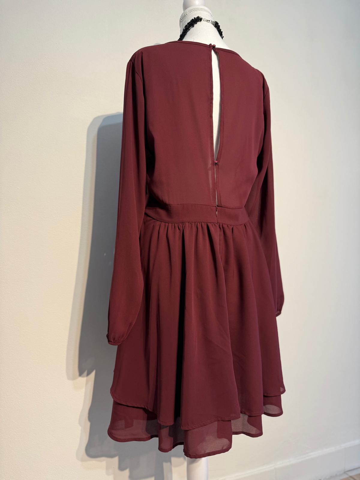 Vestito bordeaux Xetra