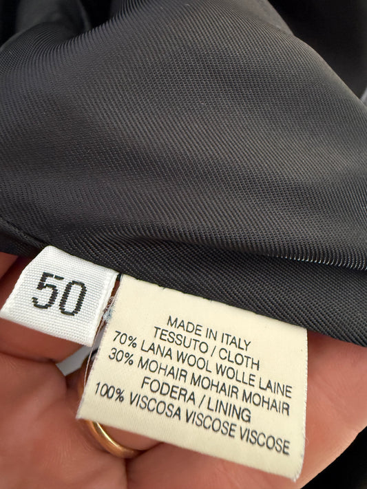 Cappotto classico vintage in lana e mohair
