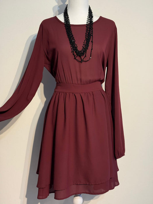 Vestito bordeaux Xetra